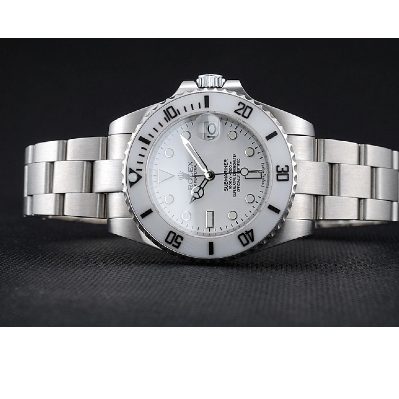 Good Copy Rolex Watches Rolex Bracelet Stainless Dial Submariner 1454152 White Steel 0627